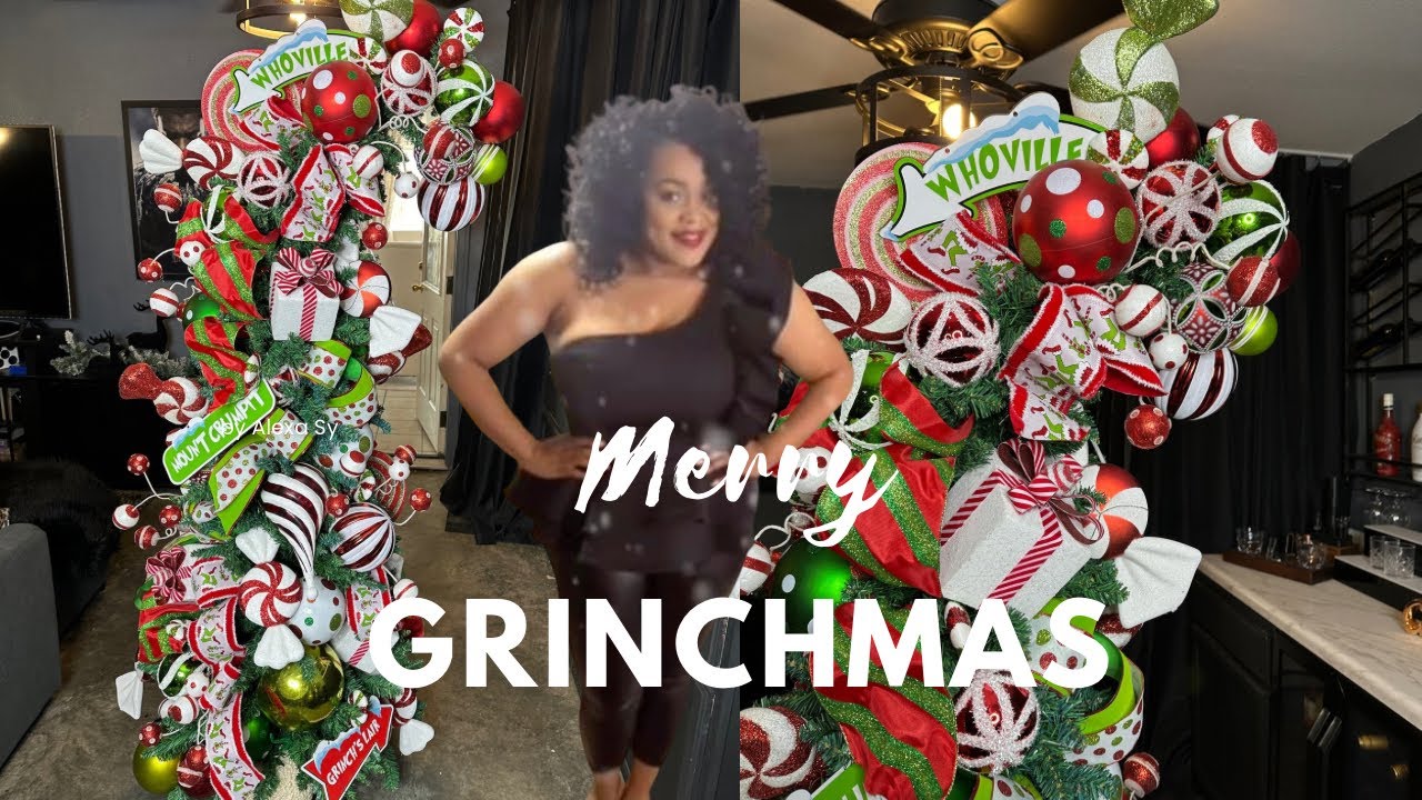 DESIGN LIKE A PRO-WHIMSICAL GRINCH CHRISTMAS TREE #christmas2024 #grinchmas #grinchtree