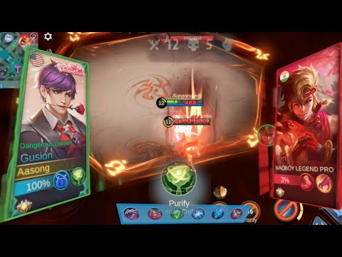 I'm Using Purify And What Happened(GUSION VS YIN) @GusongMLBB