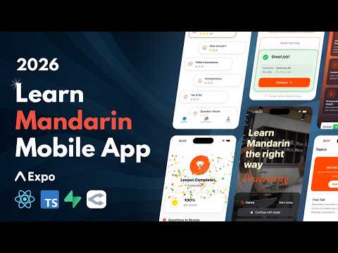 Build a Mandarin Language Learning Mobile App: Expo, Supabase, OpenRouter, React, TypeScript (2026)