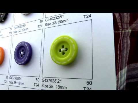 Trimits Buttons CARD 79 Dot Fabric Stitch Effect