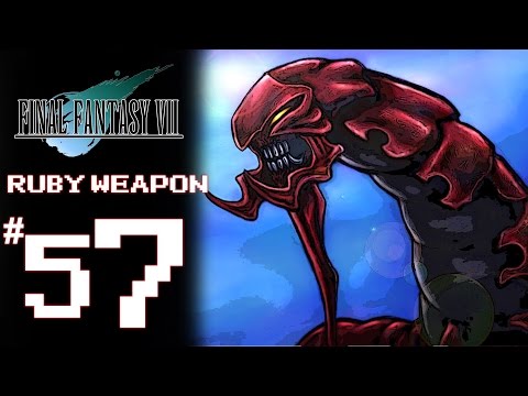 Final Fantasy VII Platinum Trophy Gameplay Walkthrough Part 57 - Ruby Weapon