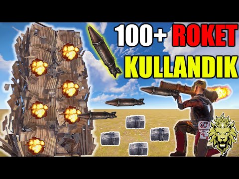 BİR ROOF CAMPER'IN YOK OLUŞU / 100+ ROKET ATTIK VE KULE EVİNİ KOMPLE SİLDİK!!! (RUST TÜRKÇE) BÖLÜM 3