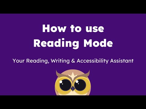How to use the Reading Mode
