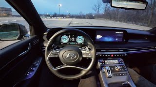 2024 Hyundai Palisade Caligraphy AWD - POV Driving Impressions (Night)