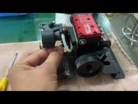 TOYAN FS-L200AC Engine Model 7cc Inline 2-Cylinder 4-Stroke Air-Cooled Nitro Engine Model