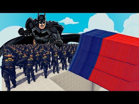 100x BATMAN + 1x GIANT vs 3 EVERY GOD - Totally Accurate Battle Simulator TABS
