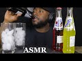 ASMR DRINKING FANTA AND EATING ICE MUKBANG NO TALKING