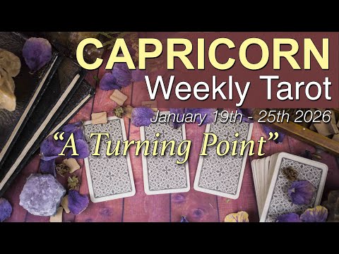 CAPRICORN Weekly Tarot 'YOUR SHIPS ARE COMING IN!" Intuitive Spiritual Guidance | Jan 19 - 25 2026