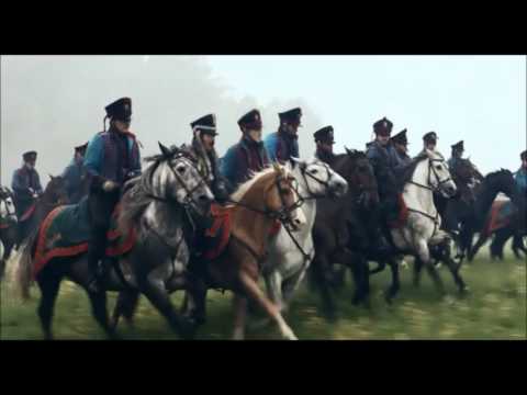 Napoleonic cavalry charge battle scene, War and Peace (2016)