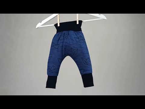 Baby-Pumphose "Boote" aus Wolle/Seide