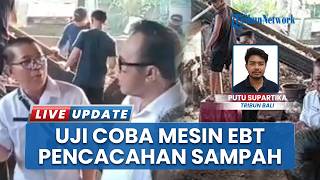 TPS3R Sari Sedana Pemecutan Kaja Melakukan Uji Coba Penggunaan Mesin EBT untuk Pencacahan Sampah