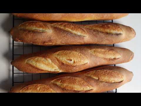 make this sourdough bread. Homemade sourdough baguettes