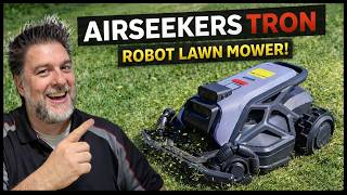 AIRSEEKERS Tron Robot Lawn Mower Review 🤖🌱 | Is This the Future of Lawn Care?! 🚨 READ DESCRIPTION 🚨 