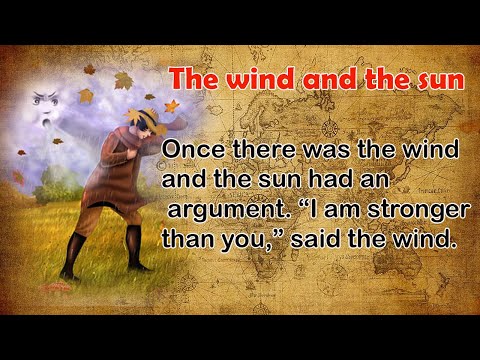 Learn English through story. The wind and the sun. Learn English. English listening. [ Lorn Rithy ]