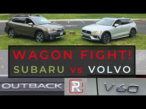 2020 Volvo V60 Cross Country Vs. Subaru Outback XT – Battle of The Lifted Wagons