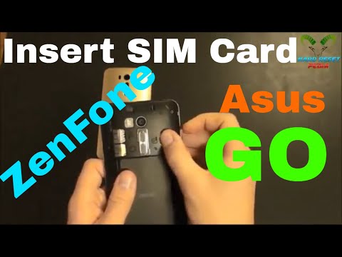 Asus ZenFone Go Insert The SIM Card