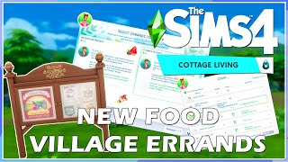 The Sims 4: Cottage Living | RECIPES + GROCERY DELIVERY + VILLAGE ERRANDS!