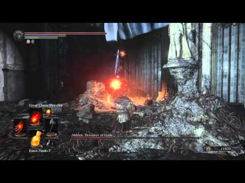 DARK SOULS 3 'Aldrich, Devourer of Gods' solo Pyromancer build