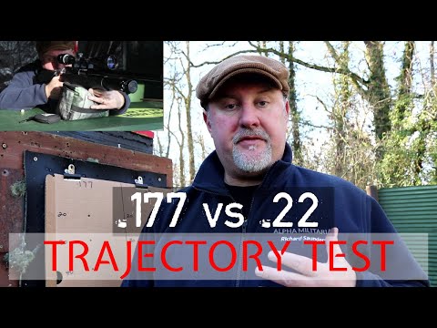 .177 vs .22 Trajectory Test at 12ft/lbs over 20, 30, 40 & 50 Metres