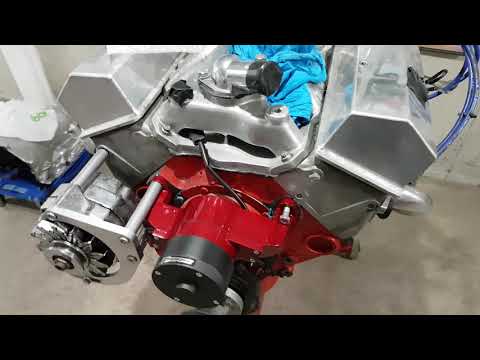 New electric water pump, billwt alum mid mount alternator bracket , and alternator mocked up