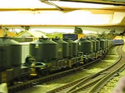 Freight Australia A class leading Cement Train through yard.