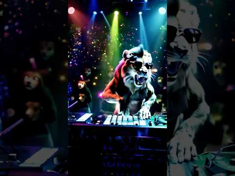 Wild Animals Dropping Beats! LionDJ Safari Party 🦁🎶 #shorts #lion #animals #electronicmusic