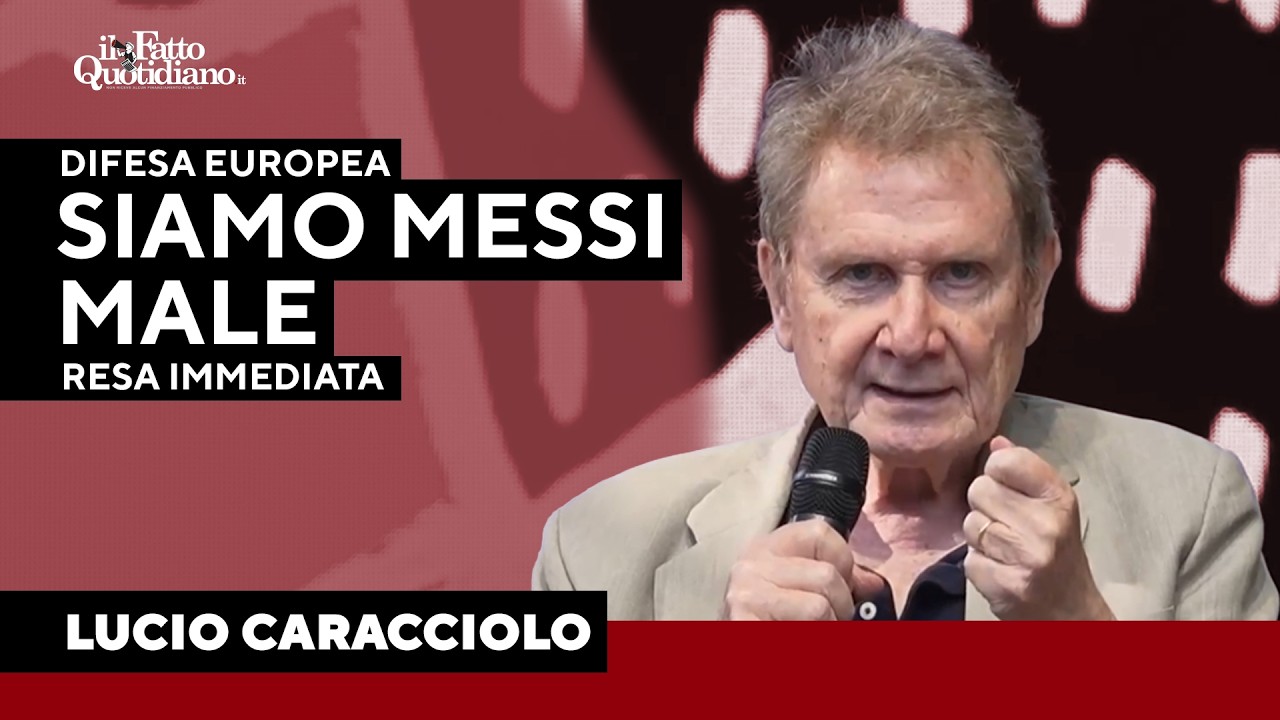 Caracciolo critica le politiche di riarmo europeo: “L’Italia non è un Paese adatto a fare la guerra”