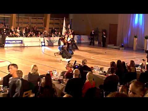 Estonian 10-dance championship 2012 Robert Veskus Kristiina Prants Quickstep