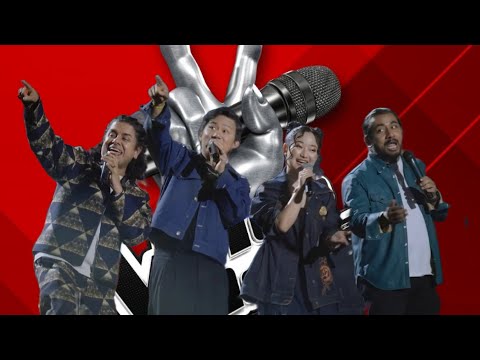 The famous Nepali song "Resham firiri " performed by the judges of The Voice of Nepal season 7
