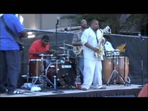 Buddy Bangs Of Rhythm Section Ent. on stage with The Garrett Perkins Project...