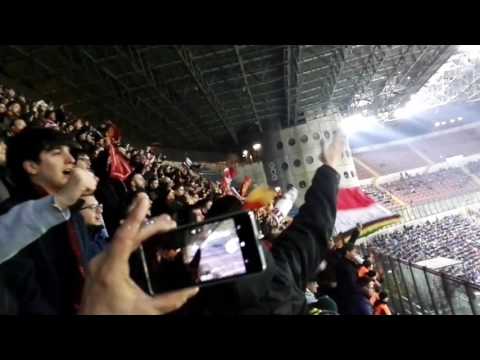 inter-ROMA 1-3 curva sud roma on tour!!