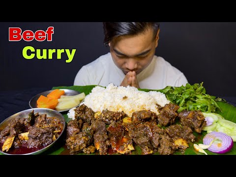 BeeF 🥩 Curry || Big Bites Manipuri Mukbang || Khadang Semmi Video Loibada ||