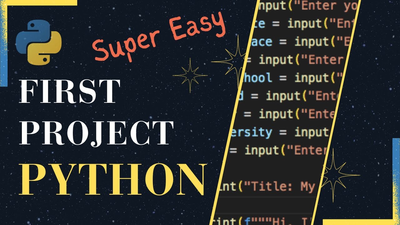 Super Easy First Project in Python for Beginners | Python Madlibs