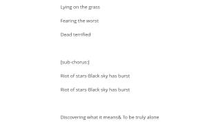 Necrodeath   Riot Of Stars Şarkı Sözü