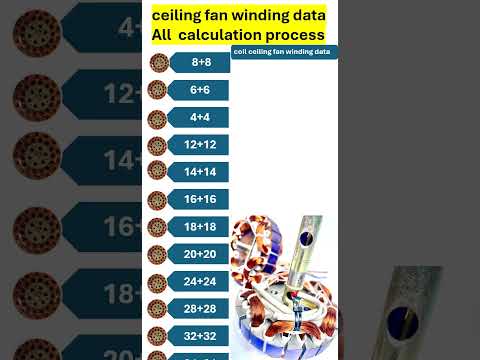 Ceiling Fan Coil Winding Data Troubleshooting Guide