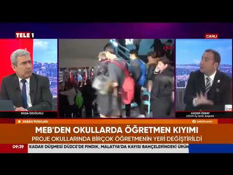 Genel Başkanımız Kadem Özbay, 14 Nisan Pazartesi Tele 1 Tv’de yayınlanan Sabah Pusulası programında gazeteci Musa Özuğurlu`nun canlı yayın konuğu oldu ve başta proje okulardaki öğretmen atamaları olmak üzere eğitimdeki sorunları dile getirdi. 14/04/2