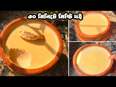Ninja technique to make yogurt in just 30 minutes‼️Ridoy Ferdous Khan special misty doi recipe/ m...