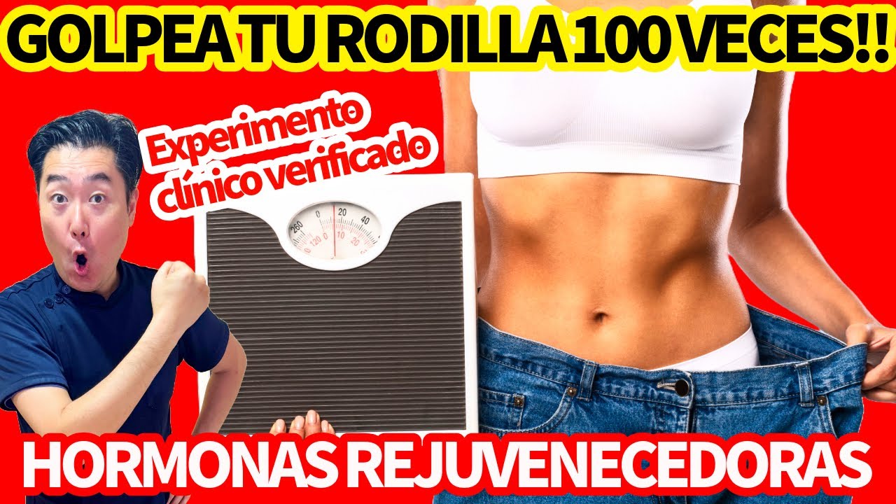 ¡El ejercicio más fácil del mundo que libera hormonas rejuvenecedoras con solo golpear las rodillas!