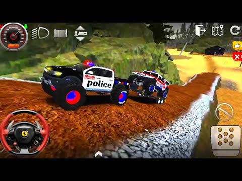 Offroad Outlaws - Racing Police Jeep Car Pulling Ambulance Car Racing Android Simulator
