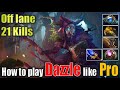 Dazzle Goes OFF Lane! 21 Kills - The Unlikely Carry Dota 2 Gameplay UHD 4K