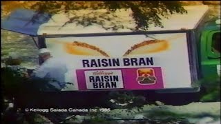 1985 Raisin Bran Lumberjack Cereal Commercial Two Scoops Of Raisins Danny McGee