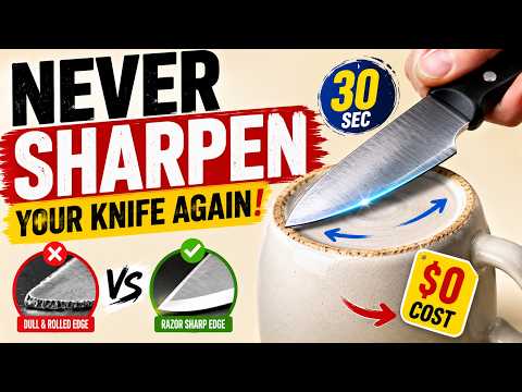 Sharp Knives Without Spending a Dime — The Coffee Mug Method