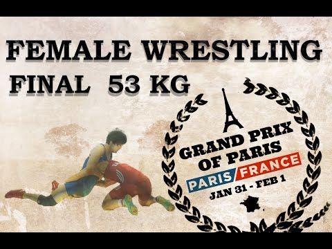 Final - Female Wrestling 53 kg - ZASINA (POL) vs ZHONG (CHN) - Grand Prix of Paris