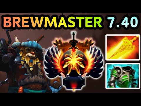 🔥 NEW PATCH 7.40 - BREWMASTER OFFLANE SPLIT PANDA CHAOS EVERY FIGHT | DOTA 2 GAMEPLAY 🔥