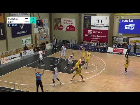 Wes Wahspun three | vs. Lahti Basketball 23.1.2021