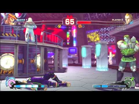 SSF4 Rank Match  Ginger1998 (AD)  vs  robin01 (AB)