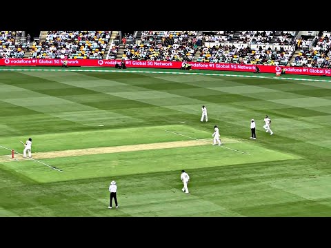 stadium view Starc first ball strike Australia vs England Ashes 2021-2022