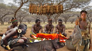 Hadzabe Tribe Catching and Cooking in the WILDERNESS | into the wild