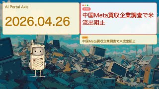 【週刊AIヤバいニュース】中国がMeta買収にストップ！AI技術流出防止の新時代突入【Bleep週イチ特番】