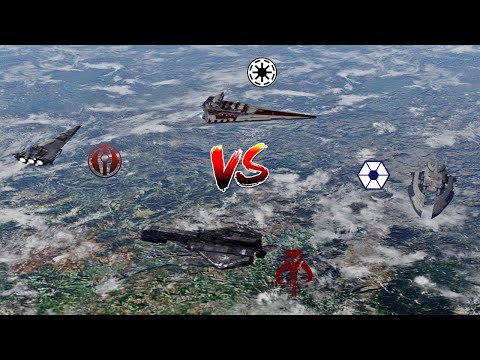 Tector vs Centurion vs Keldabe vs Sabaoth - Star Wars: Empire At War Remake - NPC Wars
